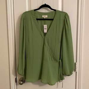 Green blouse from Loft. Size large